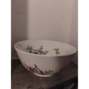 12" Lord & Taylor Japanese Porcelain Bowl With Floral Motif